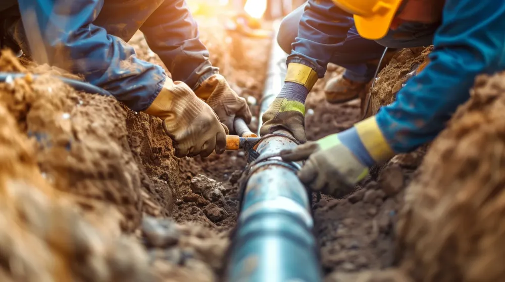 Entretien de canalisation près de Saint-Louis